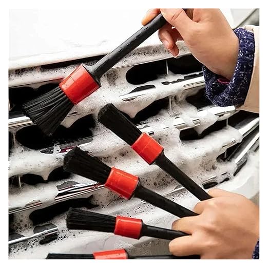 Carbon Brush Detailing Brush Set Car Brushes Car Detailing Brush for Car Cleaning Detailing Brush Dashboard Air Outlet Wheel Brushes(Box Set)