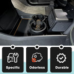 BestEvMod Gen 2 Lower Center Console Organizer Tray Compatible with Rivian R1T R1S 2026 2025 Gen 2 Fit 32oz Bottle Interior Accessories ABS Material with PVC Trim Floor Console Storage (Yellow)