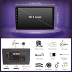 Leadfan Car Radio for Jeep Wrangler JK 2007-2018 Dodge RAM 1500 2500 3500 Wireless CarPlay Android Auto, 10.1inch Touch Screen for Dodge Grand Caravan Car Stereo GPS Navi Bluetooth FM SWC+Rear Camera