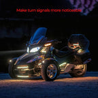 DITRIO 18pcs Motorcycle Led Lights Kit 12v with Turn Signal and Blinking Brake Light Features for Motorcycle Harley Golf ATVs UTVs - M18r