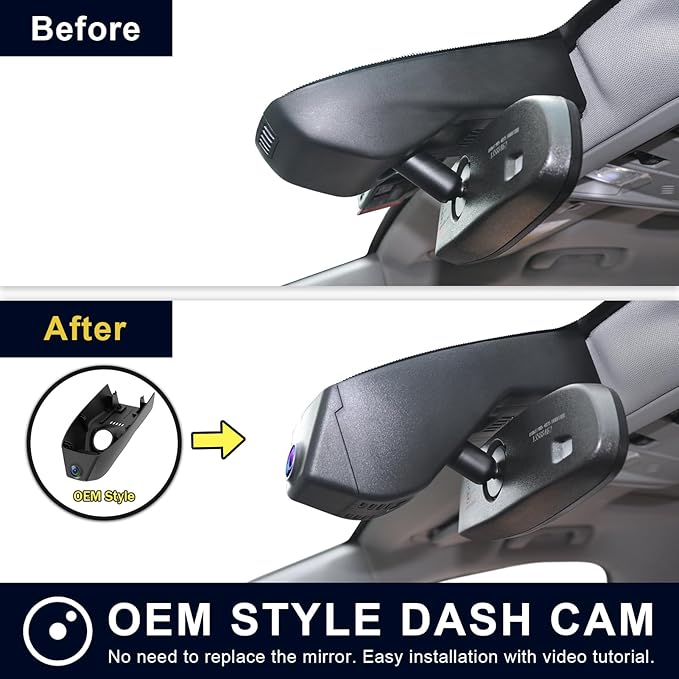Mangoal 4K Dash Cam Custom fit for Cadillac XT5 2017-2026 XT6 2020-2026(Model A), UHD 2160P Video, WiFi, App, Loop Recording, Easy to Install, 64GB Card