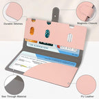 RSAquar Vehicle Glove Box Organizer - Car Document Holder for Cards, Driver License & Essential Documents, JD-Rose Gold