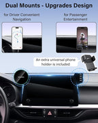 SKYLOTEC Phone Mount for Toyota Grand Highlander/Grand Highlander Hybrid 2024-2026, Magnets Wireless Charger Phone Holder Compatible with MagSafe, 12.3-inch Screen Cradles Bracket for Cell Phones