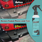 Plastic Refurbishment, Car Trim & Plastic Restorer for Refreshing Faded Plastic, Leather, Vinyl & Rubber Trim with Polish, Automotive Shiny Stuff, Black Car Exterior & Interior Care-200ml
