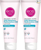 eos 24H Moisture Travel Body Lotion- Fresh & Cozy,Travel Size Essential,Toiletries,Mini Body Lotion,2.5 fl oz,(Pack of 2)