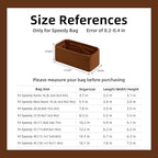 DGAZ Silk Purse Organizer Insert Fits LV Speedy 16/20/25/30/35/45 bags，Silky Smooth Bag Organizer，Luxury Handbag & Tote Shaper（Gold，SP16）
