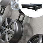 Wheel Detailing Rolling Stand,360° Rotating Metal Tire Stand for Ceramic Coating Garage