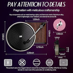 Car Air Freshener Record Player Car Vent Clip Air Diffuser with 12pcs Refill Pads Aromatherapy Tablets for Fans Gift, Music Lovers Gifts