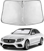 EcoNour Windshield Sunshade Compatible for Mercedes-Benz E-Class 2010-2014 2015 2016, Sun Visor for Front Windshield & Window Sun Shade Cover, UV Heat Blocker & Protector, Car Accessories