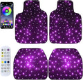 Starlinkmats LED Car Floor Mats - Black Automotive Carpet with App Control, Waterproof & Washable, Creates a Romantic Atmosphere for Dates