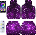 Starlinkmats LED Car Floor Mats - Black Automotive Carpet with App Control, Waterproof & Washable, Creates a Romantic Atmosphere for Dates