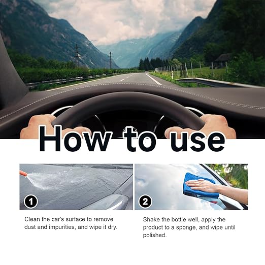 Nano Ceramic Coating Pro, Nano Quick Coat Restores, Revolutionary Nano Spray for Car Detailing, Deep Gloss Shine and Long-Lasting Polish(2Pcs)