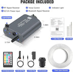16W Starlight Headliner Kit, Star Lights for Car Roof&Home Decoration, Fiber Cable 500pcs*0.03in*13.1ft RGBW Star Light Headliner with Bluetooth APP/Remote Control/Music Mode