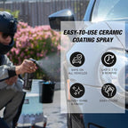 WASH&WHIPS Sonoma Ceramic Finishing Spray 9H: Easy to Use, No Cure Time, After Car Wash - Shields from Sun & Stains, Hydrophobic For Cars, RVs, & Bikes - w/Edgeless Towel