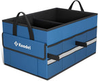K KNODEL Car Trunk Organizer, Collapsible Car Trunk Storage Organizer, Car Organizer and Storage for SUV, Truck, Sedan (Small, Blue)