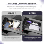 LUWU 2025 2026 Equinox Center Console Organizer Compatible with 2025 2026 Equinox Accessories Center Console Organizer Armrest Console Organizer Armrest Organizer Insert Tray
