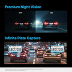 S1 4K Infinite 3 Channel Dash Cam Front and Inside Rear Car Camera, 4K, 2.5K Dashcam for Car, STARVIS 2, Night Vision, 24/7 Recording, 5G WiFi GPS, Car Surveillance Camera, Gifts for Men Women