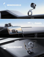 Lamicall for Magsafe Car Mount [70LBS Powerful Suction] Magnetic Phone Holder for Car, 360° Rotation Suction Cup Phone Mount Dashboard & Windshield for Truck fit iPhone 17 16 Pro Max Plus 15 14 13 12