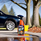 Gliptone Sap Off, Fast-Acting Sap, Pine Tar & Bug Remover Spray, 22 Fl Oz, Non-Abrasive Formula Safe for Paint, Glass & Plastic, Removes Dried-On Sap, Tar, and Bug Residue Quickly