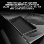 BIBIBO for 2025 BMW X5/X7 Behind Screen Organizer Tray 2023-2025 BMW X5/X7/X6 G07 20 Dash Storage Tray 2025 X5/X7 Center Console Organizer 2025 BMW X5 Accessories 2025 X5 Screen Rear Organizer