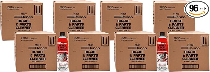 Denco #1930 Brake & Parts Cleaner Spray, Non-Chlorinated, Fast-Drying Degreaser, Low Odor Aerosol, 15.3oz (13oz net wt) (Case of 96)