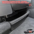 Under Seat Storage Box Compatible with 2025 2026 New Tesla Model Y Juniper Under-Seat Consoles Hidden Compartment Organizer Interior Accessories - TPE, Black (2 Pack)