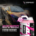 Legendary Gloss Dressing 64oz (Half Gallon) - Tire Shine Spray & Plastic Restorer – Water Based & Non-Greasy Interior/Exterior Detailing Spray - Trim, Rubber, Vinyl & Plastic Restorer for Cars