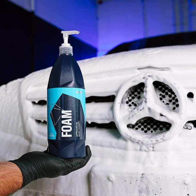 Gyeon Foam Premium Car Pre‑Wash Snow Foam for Safe Paint Cleansing Deep Clinging Suds Touchless Pre‑Wash Cleaning Solution for Coating Maintenance Safe Pressure Washer for Car Exterior
