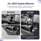 LUWU 2025 2026 4Runner Accessories Compatible with 2025 2026 Toyota 4Runner Center Console Cup Holder, Rear Seat Door Side Silicone Cup Holder Black 4 Runner 2026 Accessory 2-Pack