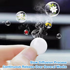 24 Pack Ocean & Lemon Car Air Freshener Refills, Car Air Vent Clip Freshener Replacement Pads, Solid Fragrance Scent Refill Tablets