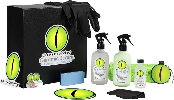 Dinowax - Ceramic Serum Kit, Ceramic Coating, Detailing Kit, Car Detailing Supplies, Protect Collection, Signature Series