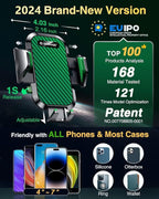 VANMASS Phone Holders for Your Car 2026 Ultimate Phone Mount Military-Grade Windshield Dashboard Vent【Newest Best Strongest】 Cell Phone Car Mount for iPhone 16 Pro Max 15 Samsung Android,Green