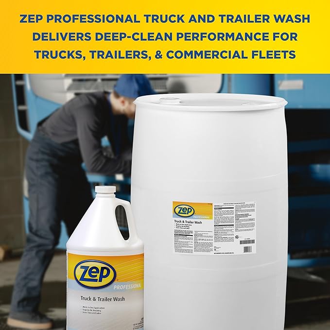 Zep Premium Truck and Trailer Wash - 55 Gallon (One Drum) 1041625 - Professional Strength, Liquid (Business ONLY, Delivered VIA Truck)