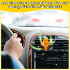 Tallew Car Air Freshener Cute Duck Car Vent Clip Diffuser with Rotating Propeller Outlet Vent 2.5" x 2.4" x 2.1" Easy to Install Included 2 Scents Aroma Tablets Aromatherapy Ornament Auto Accessories