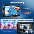 EononGMX7A 4G+64G Android 14 Car Stereo Compatible with,GMC/Chevy/Buick Wireless CarPlay & Android Auto, 8 Inch Touchscreen Car Radio, SWC, Bluetooth, Navigation, Rear Camera (GMX7 Upgraded)