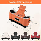 Multifunctional Car Seat Back Storage Box, Universal Car Seat Organizer, Car Seat Tissue Box and Organizer, Car Seat Paper Towel Organizer， Car Organizer with 2 Drink Cup Holders (Red)