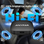 4-in-1 Wireless CarPlay Android Auto Adapter Magic AI Box Built-in Play Store Video Apps, Supports TF Card & USB Drive, USB/Type-C, Fits for Built-in Wired CarPlay Car
