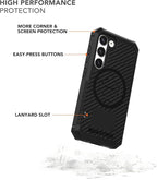 Rokform - Galaxy S23 Case, Rugged Series, Magnetic Case with Twist Lock, Drop Tested Armor (Black)
