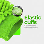 Premium Chenille Car Wash Mitt - Ultra-Soft, Scratch-Free, and Lint-Free Microfiber Mitt for Superior Car Wash Kit, Car Detailing, and Car Cleaning Supplies (1)