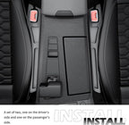 2PCS Car Seat Gap Filler Organizer,Multifunctional Car Gap Filler Organizer Storages Phone Key Avoids Things Falling,Universal Car Blocker Between Seats Car Organizer Car Accessories
