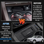 Wireless Car Charger for Mercedes Benz GLE/GLS/GL/ML 2012-2019, 15W Qi Fast Charging Phone Charger Pad for Mercedes-Benz GLE GLS AMG 2015-2019 ML GL AMG 2012-2015 X292 X166 W166 Accessory