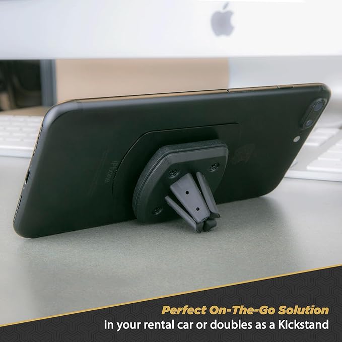 Scosche MAGVM2B MagicMount Magnetic Cell Phone Stand, Hands-Free Cellphone Holder for Car Vent Phone Mount Compatible with iPhone, Samsung and all Mobile Android Phones, Not Compatible with MagSafe