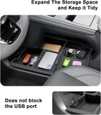 2026 Sienna Center Console Organizer - For 2021-2025 2026 Toyota Sienna Lower Console Silicone Organizer Tray With Two Cup Holders - 2021-2026 Sienna(LE/XLE/XSE/Limited/Woodland/Platinum) Accessories