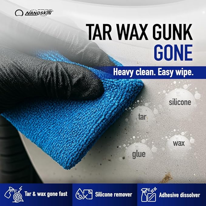 Nanoskin Spot Remover / Body Prep Automotive Surface Prep Cleaner 1 Gallon - Fast-Drying Solvent Degreaser Removes Tar, Grease, Wax & Adhesive, VOC-Compliant Pre-Paint Panel Prep