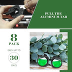 Car Air Freshener Vent Clips, 8 Pack, Provides Long-Lasting Scent, Up to 240 Days, Odor Eliminator (Eucalyptus)