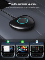 Magic AI Box, Wireless CarPlay/Android Auto Adapter, Car Video Box Supports for Netflix/YouTube/TikTok/TF Card, DriveChat AI Smart Box with GPS/Dual Bluetooth