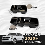 Muslogy Center Console Cup Holder Inserts Compatible with Kia Telluride 2020-2025 2026 Accessories Middle Console Front and Rear Drink Stopper Non-Slip TPE Organizer Cup Holder Replacement 2PCS Set