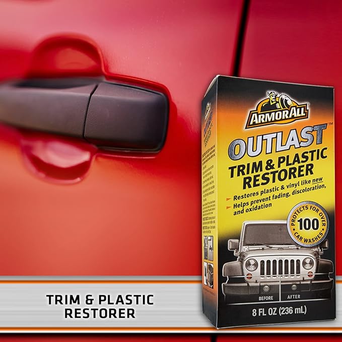 Armor All Outlast Car Trim & Plastic Cleaner, Cleans Cars, Trucks, and Motorcycles, 8 Oz (Pack of 2)