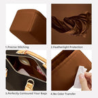 DGAZ Silk Purse Organizer Insert Fits LV Speedy 16/20/25/30/35/45 bags，Silky Smooth Bag Organizer，Luxury Handbag & Tote Shaper（Gold，SP35）