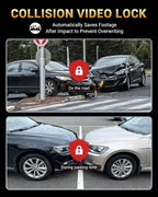 2.5K+1080P Dual Dash Cam Front and Inside, WiFi & GPS Dash Camera for Cars with 32G Card, IR Night Vision, 3" IPS Screen, Inside Car Camera for Taxi Driver, Support 256GB Max, App Control